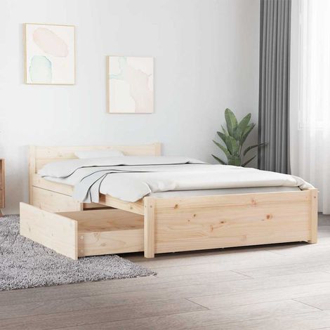 vidaXL Estructura de cama con cajones 90x200 cm (1/5)