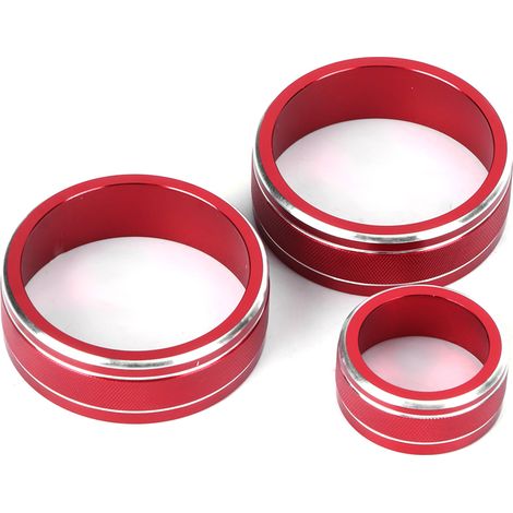 3 Pièces Cadre Décoratif Rond de Bouton Climatisation pour Honda Fit/Jazz/XRV (1/5)