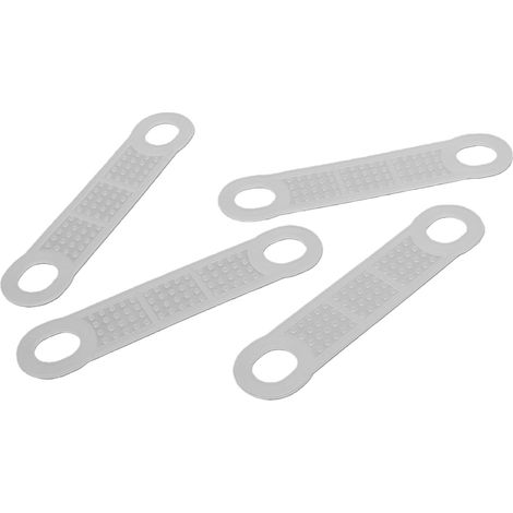 Lot de 100 bandes antidérapantes transparentes en silicone pour cintres en bois et plastique, idéales pour la maison et le magasin. (1/5)