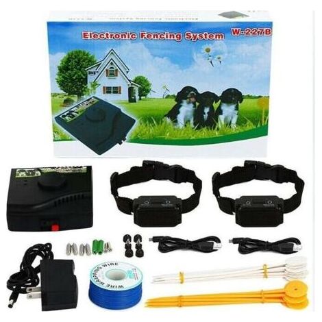 Collier anti-fugue pour clôture électrique pour chien avec colliers
