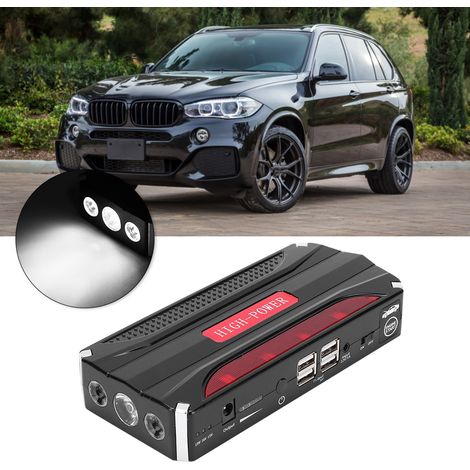 Démarreur de voiture avec chargeur et batterie externe, 4 ports USB, prise US, 100-240 V (1/5)