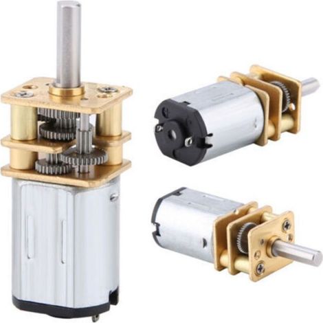 Nouveau moteur CC N20 DC3V 6V 12V 50-2000 tr/min avec réducteur et boîte de vitesses en métal (1/5)