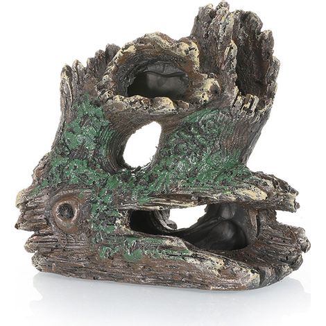 1 abri pour aquarium, décor en résine, imitation arbre tombé, adapté eau douce/tropicale/mer, sans décoloration (1/5)
