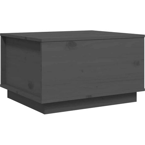 Maison Exclusive - Couchtisch Grau 60x50x35 cm Massivholz Kiefer (1/5)