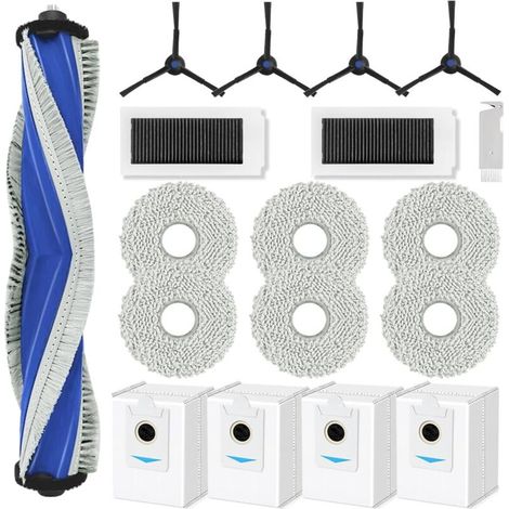 Kit de Rechange pour Robot Aspirateur – Brosse Principale, Filtres HEPA, Serpillères, Sacs à Poussière et Brosses Latérales (1/4)
