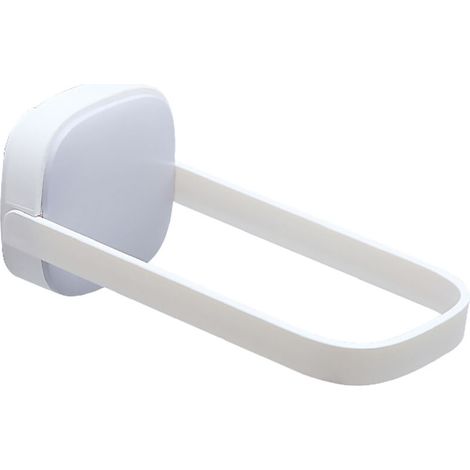 Support de cintres mural pliable en forme de U – Rangement vêtements – Blanc et gris (1/3)