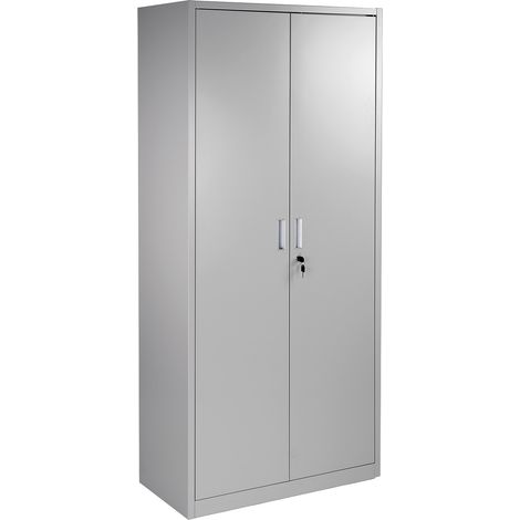 Metallschrank Werkstattschrank 80x39x180cm Werkzeugschrank Aktenschrank Grau (1/5)