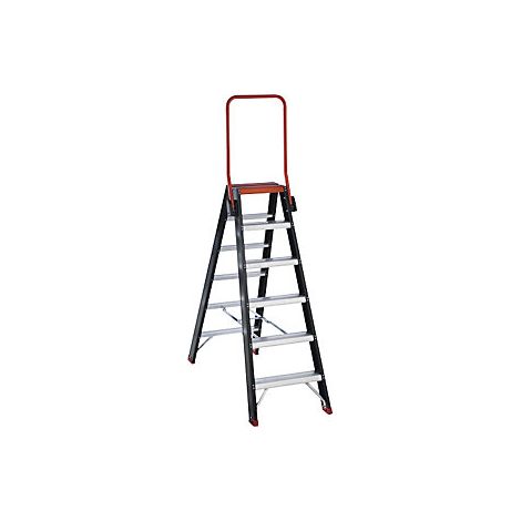 Altrex 192606 Taurus beidseitig begehbar - Aluminium Stufenstehleiter (mit Pulverbeschichtung) (1/2)