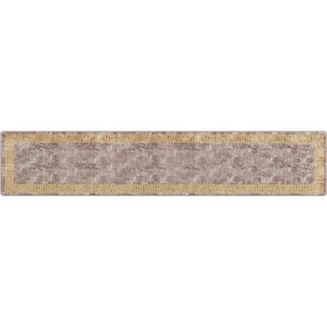 Runner Tappeto MARSA Grigio 80 x 400 cm Poliestere e PVC vidaXL