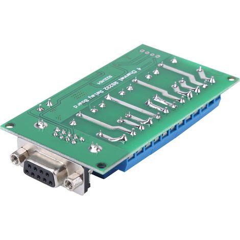 CE03912V Interrupteur de commande à distance avec port série RS232 et interface DB9 à 4 canaux pour moteurs de garage et de voiture (1/4)