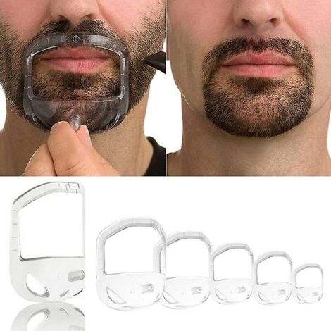 Outil de stylisme de barbe pour hommes - Gabarit de rasage pour bouc