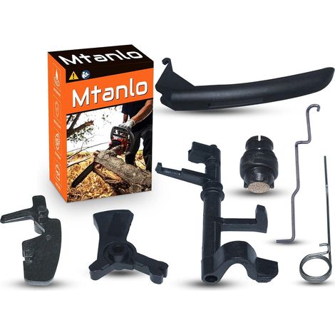 Kit de interruptor de acelerador de cubierta de mango para motosierras Stihl 044 MS440 046 MS460, varilla del acelerador, ventilación del tanque de combustible, cubierta de mango, eje del interruptor, (1/5)