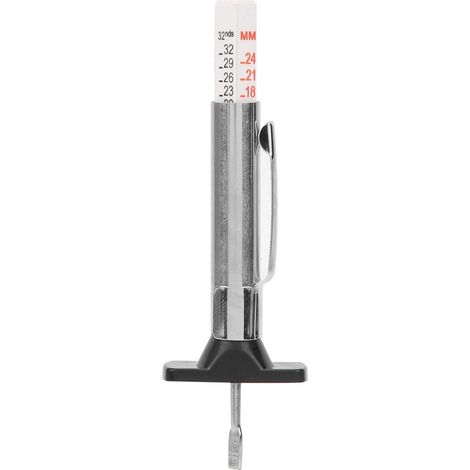 Jauge de Profondeur de Bande de Roulement de Pneu Outil de Mesure de Pneu Universel 0-25mm Clip de Poche D'identification Numérique avec Acier Inoxydable et ABS (Homochromie branchée et Non (1/5)