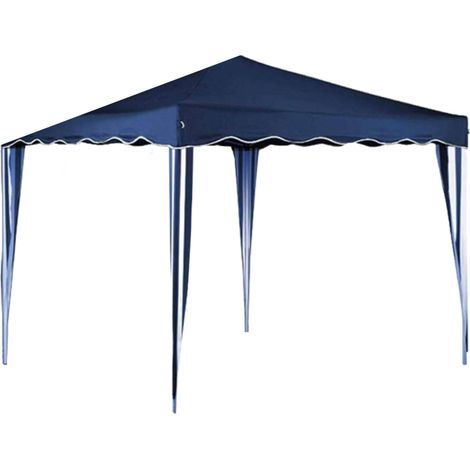 Cenador de acero y poliéster azul 3x3 m Marilia