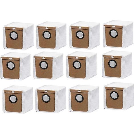 Lot de 12 sacs à poussière pour aspirateurs Eufy L50/L60/H9/Conga 8290 : accessoires robustes et performants. (1/4)