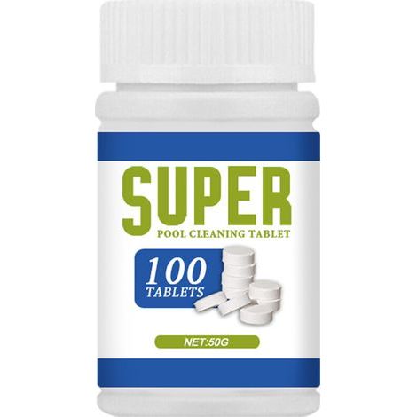 Tablette Effervescente 50g pour Piscine, Nettoyage Désinfection Anti-Taches - (1/5)