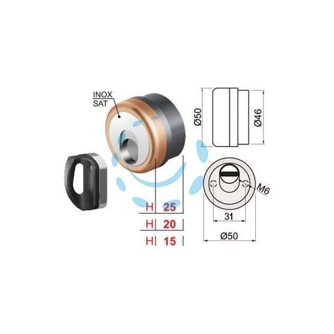 DEFENDER MAGNETICO MAG MONOLITO ANTIACIDO MR503 BRONZATO - ø mm.50x15h. (MR503-15D1)