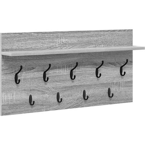 Maison Exclusive - Wandmontierter nachttisch Graues Sonoma 80 x 4