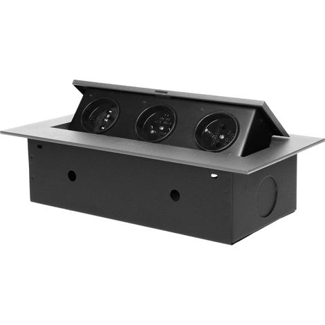 Orno OR-GM-9036/G enchufe empotrable plateado para escritorio