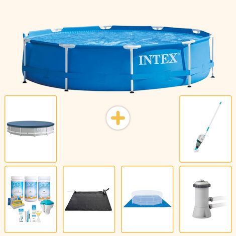 Intex Piscine Tubulaire Ronde - 366x76 cm - 7-pièces S20429 (1/5)