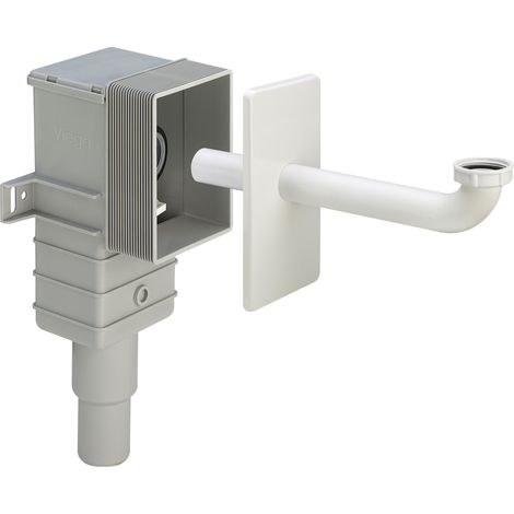 Viega piège à odeurs 553760 G 2000 2000 /4 x 50/40 mm, encastré, plastique blanc