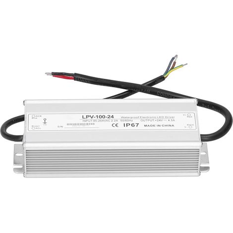 100W Imperméable LED Driver, 24V Sortie Unique (1/5)