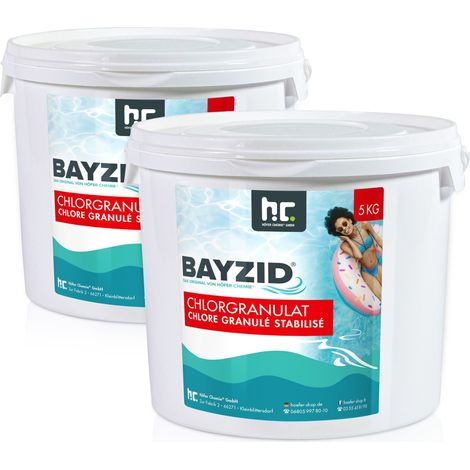 2x 5 kg BAYZID® Chlorgranulat für Pools