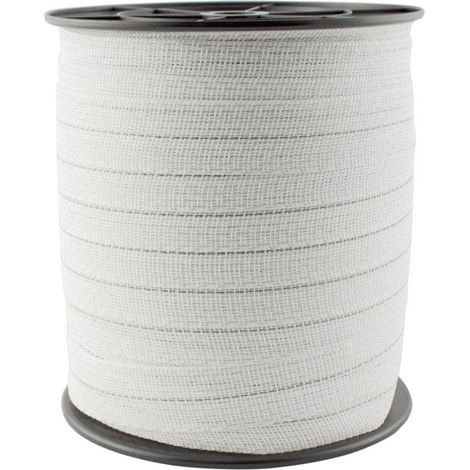 Bande clôture électrique 4 cm – Rouleau 200 m – 9 conducteurs acier 0,20 mm – Conductivité optimale pour clôtures longues – Kerbl (1/10)