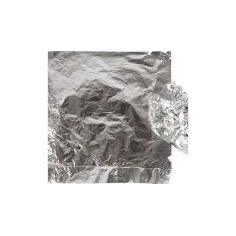 Feuille à dorer, feuille 16x16 cm, argent, 25flles