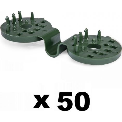 Lot de 50 clips de fixation verts pour brise vue (1/4)