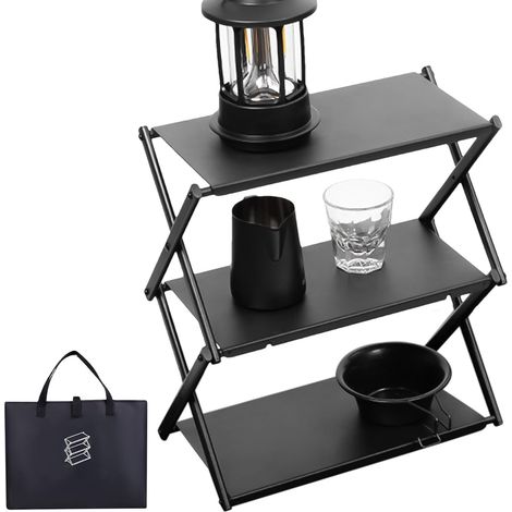 Table de camping étagères pliantes Étagère de rangement de (1/5)