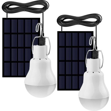 Lampe solaire portable FLRONGSUN 350 lm, lanterne LED solaire pour le camping, la randonnée, la pêche et l'intérieur.-AquaForge (1/5)