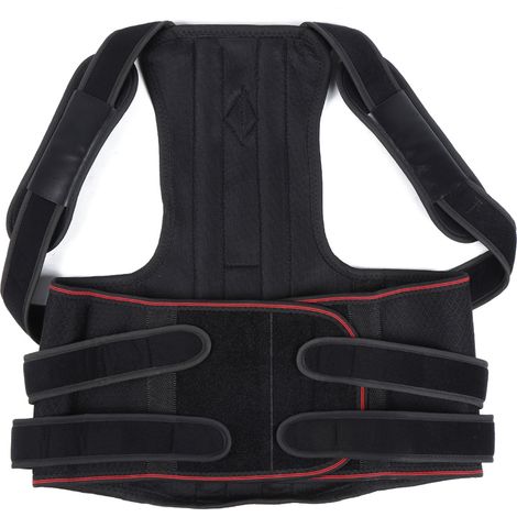 Correcteur de posture respirant unisexe, ceinture de soutien dorsal anti-bosse, soulagement des douleurs dorsales (1/5)