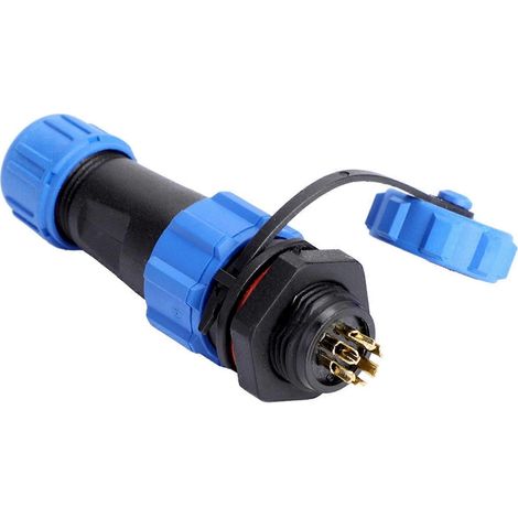 IP67 SP13 6-poliger wasserdichter Kunststoffstecker (6-polig)