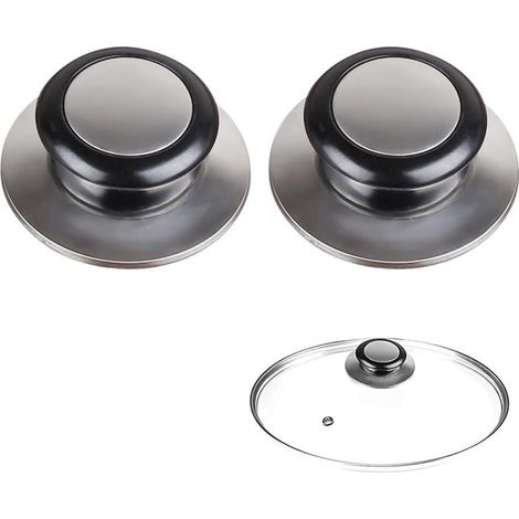 Bouton de couvercle en deux parties, adapté aux ustensiles de cuisine, aux couvercles en acier inoxydable et aux poignées. (1/5)