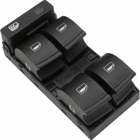 Bardusch-Interrupteur Commande Leve vitre, Bouton électrique pour fenêtre 8E0959851 8E0959851B for A4 B6 B7 Seat Exeo (1/5)