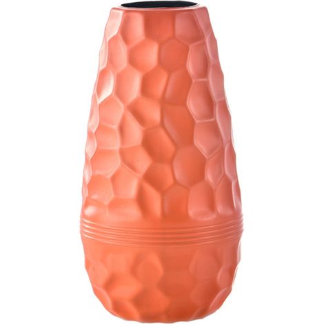 Vase - PE - Forme Losangique - Bouche Ronde - Surface Lisse - Décoration Intérieure Bureau Salon - 25,5 x 9,5 cm - 1 Pièce (1/5)