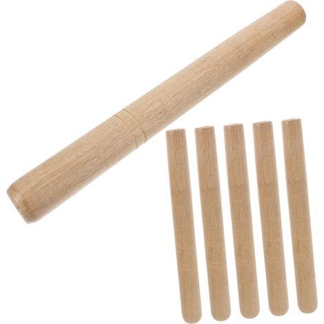 6 Pièces Manches en Bois pour Marteau et Houe, Finition Lisse, 28cm, Remplacement pour Outils de Jardinage et Usage Agricole Polyvalent (1/5)