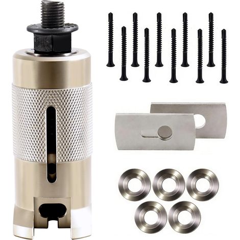 Extracteur de Clou, Outil Ouverture de Porte, Extracteur de Cylindre en Acier Inoxydable, Kit Crochetage Serrure avec Vis Bride Joint, Retirer Cylindre de Fermeture (1/4)
