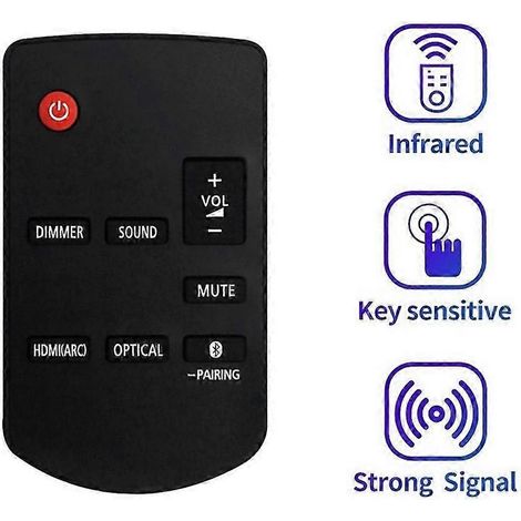 N2QAYC000123 Replace Remote for SC-HTB208 SC-HTB200 SC-HTB200GWK SC-HTB208EBK Home Theater TV Soundb (1/4)