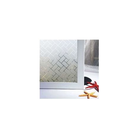 Film Fenêtre Vitre Anti Regard Film Electrostatique Anti-UV Autocollant Fenêtre Film pour Vitre Protection de La Vie Privée pour Fenêtre Maison Bureau Salle de Bain (45×300cm) (1/5)