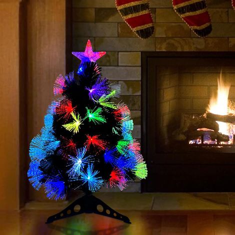 Künstlicher Weihnachtsbaum mit 50 LEDs Grün 64 cm PVC