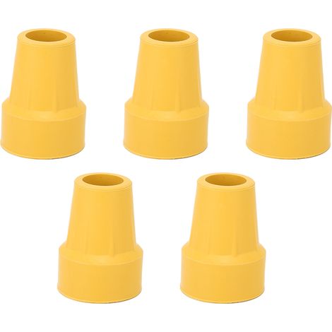 5 Pièces Embouts de Béquille 22mm Antidérapants, Durables et Résistants aux Chocs, en Caoutchouc Renforcé (1/5)