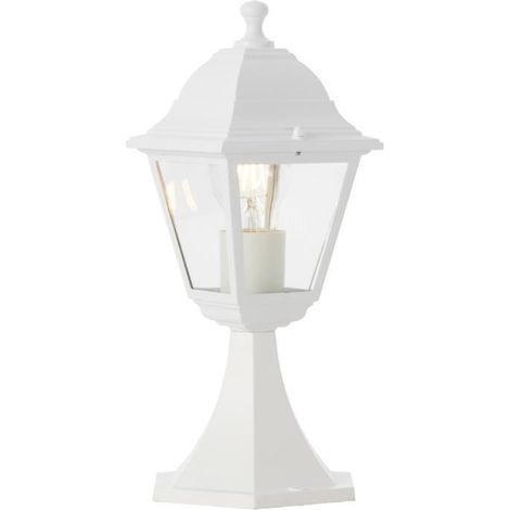Borne BRILLIANT NISSIE blanc E27 - 60W (1/4)