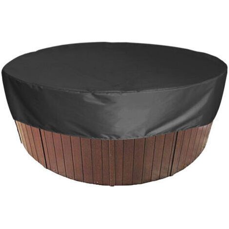 NALOOKAMIC Couverture de Piscine Ronde Piscine Bâche Solaire pour Piscine,Housse de Protection Spas  Résistant Aux UV, 190T pour Extérieur Spa Baignoire,20030cm