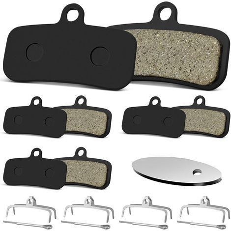 Set mit 4 Paar Fahrradbremsbelägen für Shimano D03S Scheibenbremsen, kompatibel mit Shimano BR-M810/M820/M640/M8020/M8120 und Tektro/TRP, Scheibenbremse für Mountainbikes mit Einstellplatte (1/5)