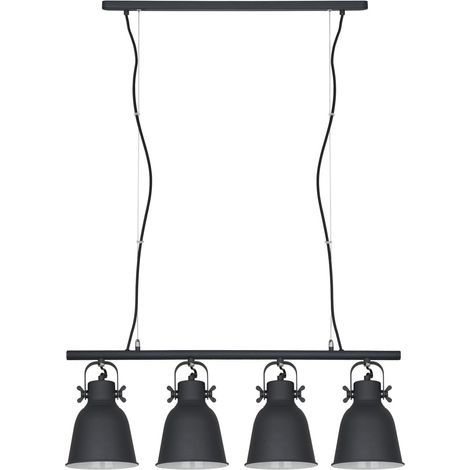 Lampadario Italux Lavare scandinavo 4xE27 nero/bianco (1/3)