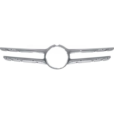 Moulure grille de calandre avant argentée pour caméra Mercedes Classe C W205 phase 1 2014-2018