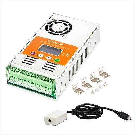 Contrôleur de charge MPPT pour panneau solaire MakeSkyBlue 60A-V123 avec boîtier Wi-Fi Cloud pour batterie plomb-acide 12 V, 24 V, 48 V (1/4)