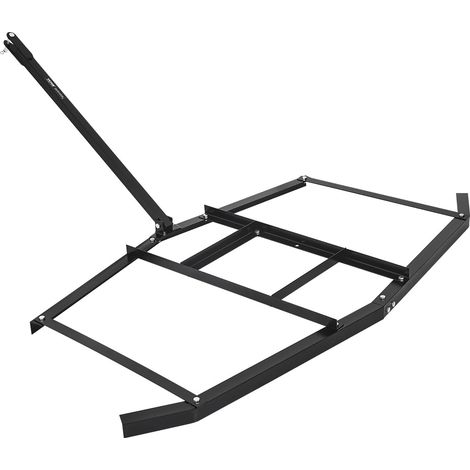 Herse Traînée 1880 mm Râteau Niveleur Remorquable d'Allée de Gravier en Acier Q235 avec Barres Réglables, Capacité Charge 22,7 kg, Outil de Nivellement pour VTT, UTV, Tracteur de Pelouse Jardin (1/5)